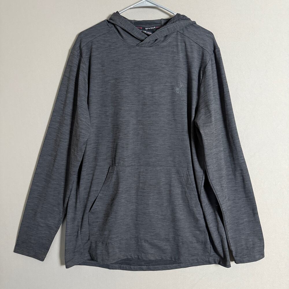 Spyder sz L gray active hoodie